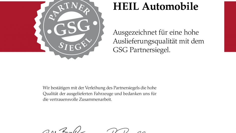 GSG Gebrauchtwagen Garantie bei HEIL Automobile